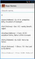 Bible Names and Meanings capture d'écran 1