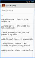 Bible Names and Meanings capture d'écran 3