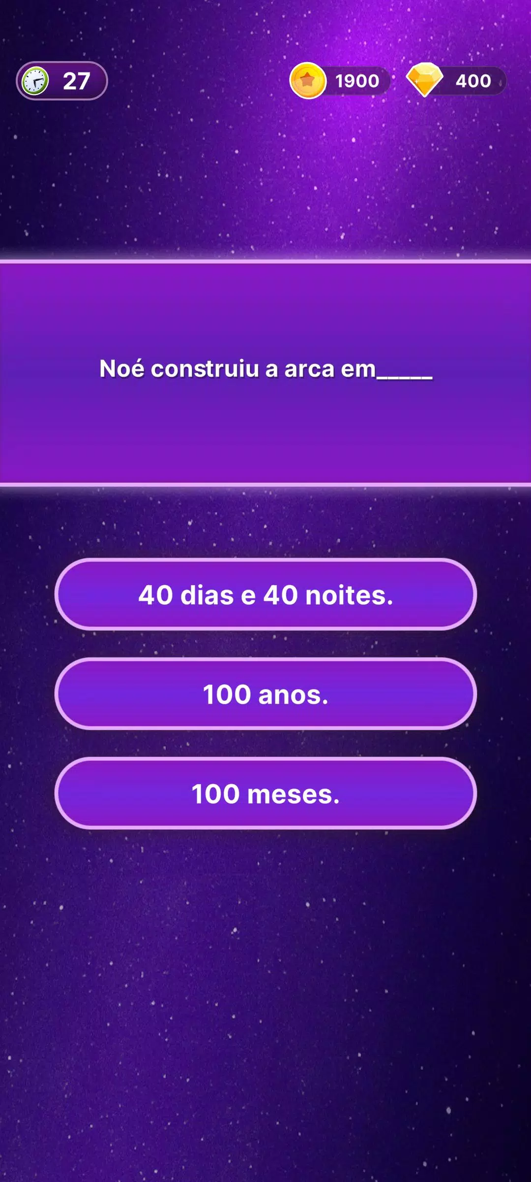 Quiz Bíblico Nível Fácil - Jogo Bíblico 