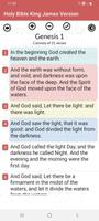 Holy bible King James Version capture d'écran 2