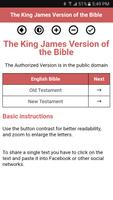 The King James Version of the Bible (Free) Affiche