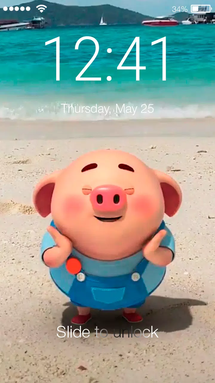 Cute Little Pig Kawaii HD Wallpaper Screen Lock APK pour Android ...