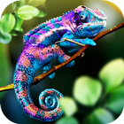Chameleon Wild Life Sim 3D icône