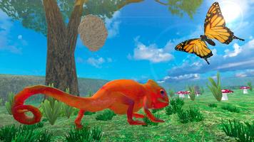 Chameleon Wild Life Sim 3D Affiche