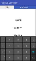 Celsius Fahrenheit Kelvin Conv स्क्रीनशॉट 1
