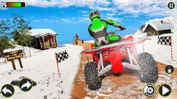 Snow ATV Quad Bike Stunts Race syot layar 3