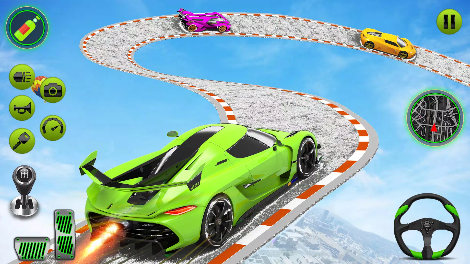 Impossible Car Stunt Racing (All Cars Unlocked) Mega Ramp Amazing