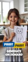 Print Coloring Pages & Paint poster