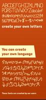 Create Your Own Font poster