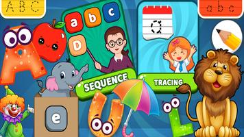 Kids Preschool Learning Games -ABC, 123 & Coloring پوسٹر