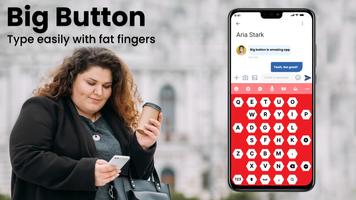 Big Button Keyboard - Big Keys captura de pantalla 1