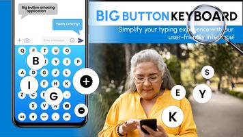 Big Buttons Typing Keyboard poster