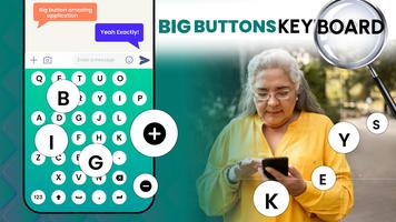 Big Buttons Typing Keyboard poster