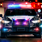 Fahren Polizei Auto Simulator Zeichen