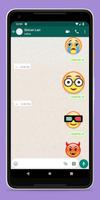 Emoji-Aufkleber für WhatsApp Plakat