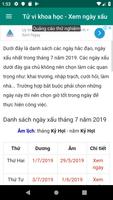 2 Schermata Tử vi khoa học - Xem ngày xấu