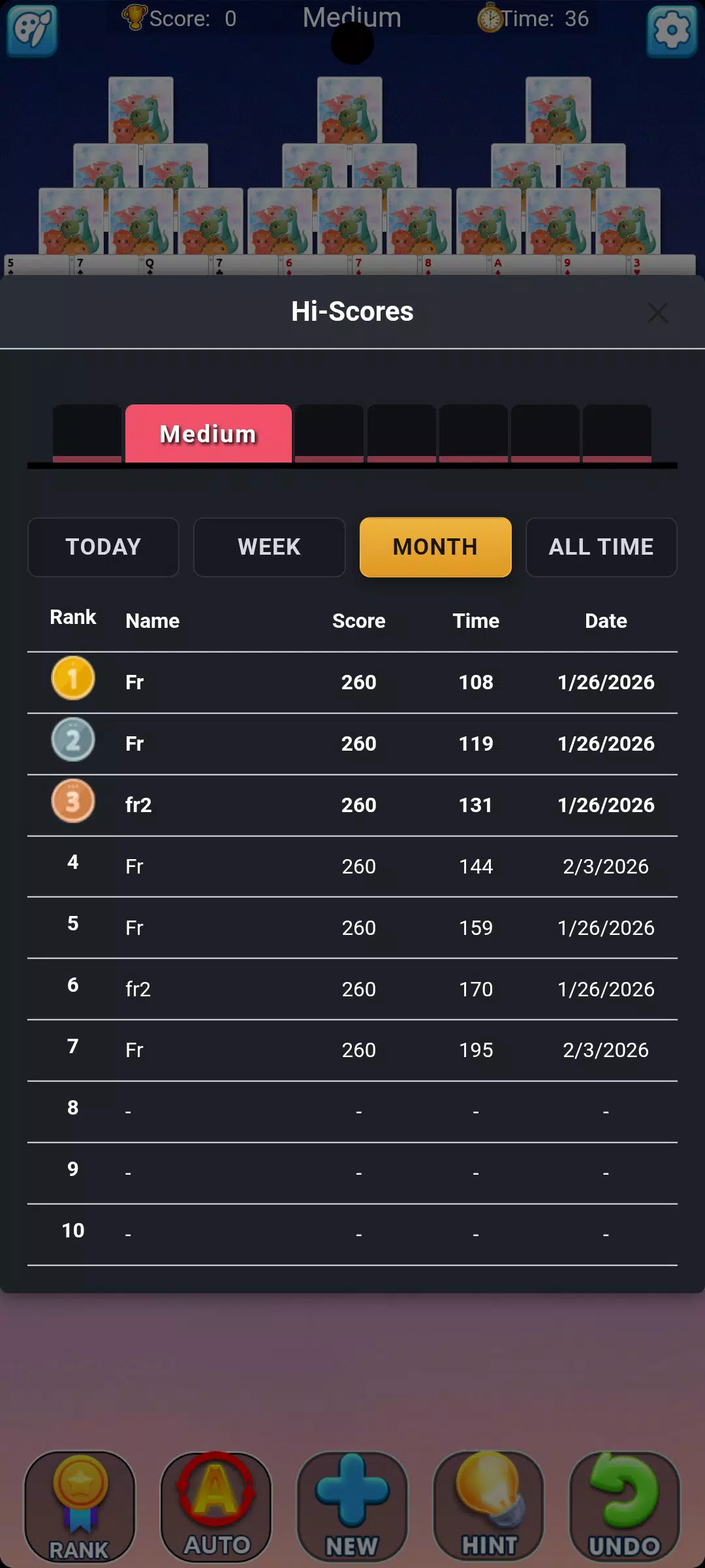 Tripeaks Solitaire IO