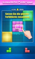 Farbiges Blockpuzzle Plakat