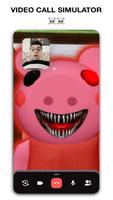 Scary Piggy Video Call horror Affiche