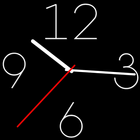 Horloge analogique icône