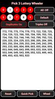 Pick 3 Lottery Wheeler captura de pantalla 1