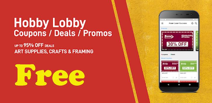 Coupons for Hobby Lobby free poster