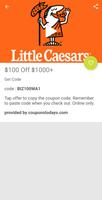Little caesars coupons code capture d'écran 1