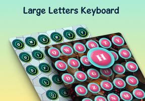 Big Letters & Numbers Keyboard imagem de tela 2