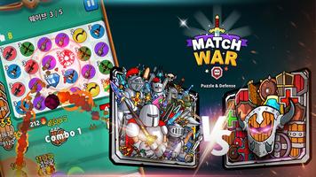 Match oorlog!:Puzzel & Defance-poster