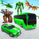 Dino Robot- Flying Bus Robot APK