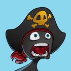 Pirate survival: Bomb edition. Stickman like game icono
