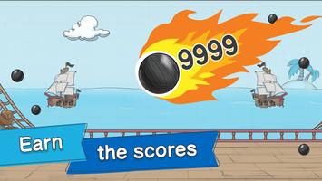 Pirate survival: Bomb edition. Stickman like game ảnh chụp màn hình 1