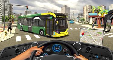 Electric Bus : City Bus Games Affiche