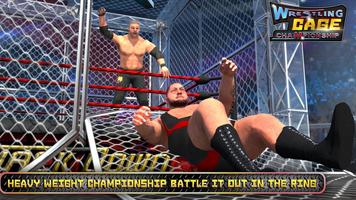 Wrestling Cage Championship : WRESTLING GAMES captura de pantalla 1