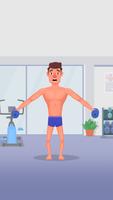 Muscle Man Clicker-Gym Workout Plakat