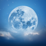 달 배경화면 - 아름다운 밤하늘 보름달, 반달, 초승달