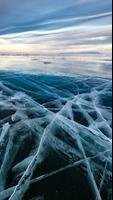 얼음 배경화면 - 시원한 빙하, 고드름, 설경 포스터
