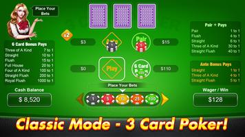 3 Card Poker Affiche