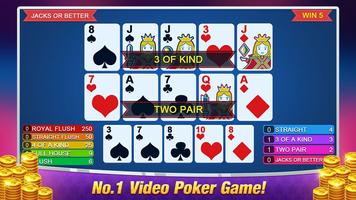 Video Poker - Classic Games capture d'écran 2