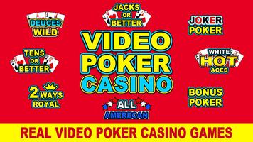 Video Poker Casino Affiche