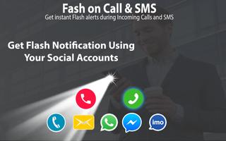 Flash on call and sms poster
