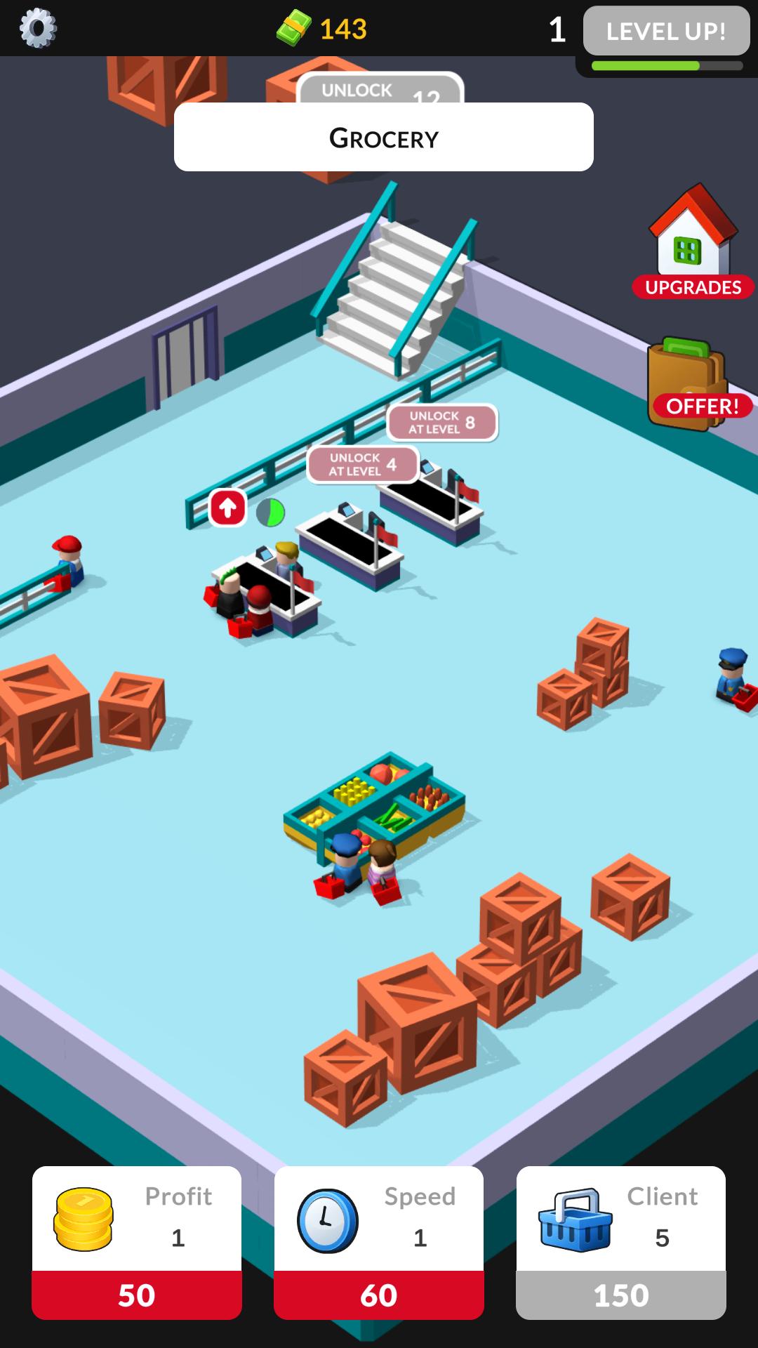 Idle supermarket tycoon shop