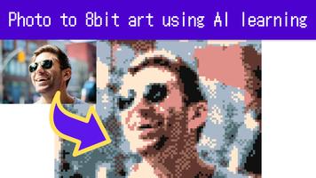 Photo to 8bit using AI - Pto8 Affiche