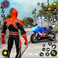 Скачать Superhero Bike Mega Ramp Games APK