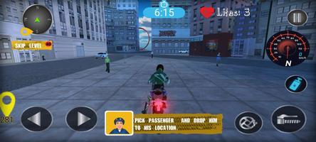 Bike Taxi- Bike Cab Driving Screenshot 3
