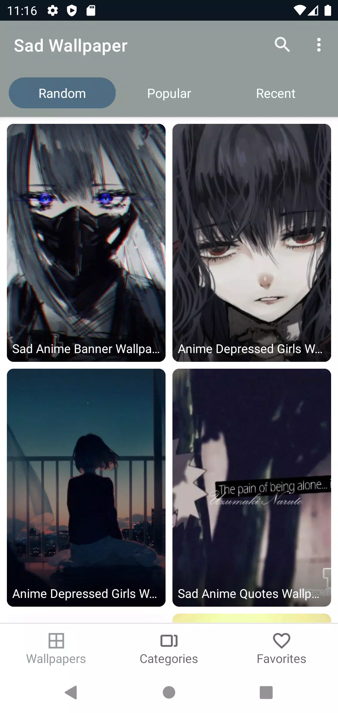 Sad Anime wallpapers with quotes