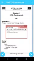 HTML-CSS Training App-450 Pgms screenshot 4