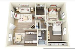 پوستر Home Rendering 3D