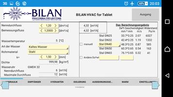 Bilan HVAC Simple for Tablet Screenshot 1