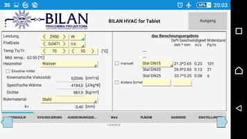 Bilan HVAC Simple for Tablet Screenshot 2